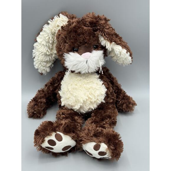 Ganz Bunny Rabbit Twitchie Brown & White Plush 16" Stuffed Animal - Picture 1 of 9
